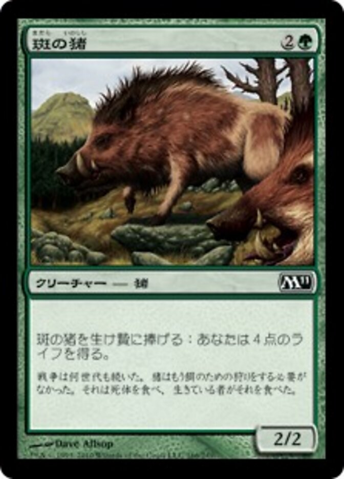 斑の猪