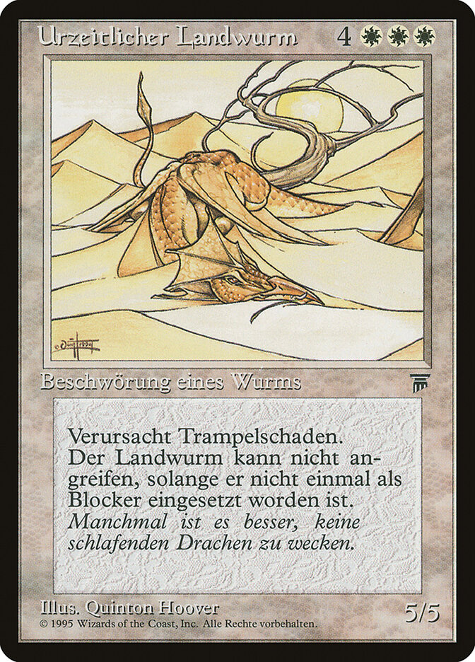 Urzeitlicher Landwurm